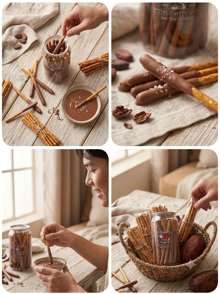 Pretzel Sticks coated with chocolate